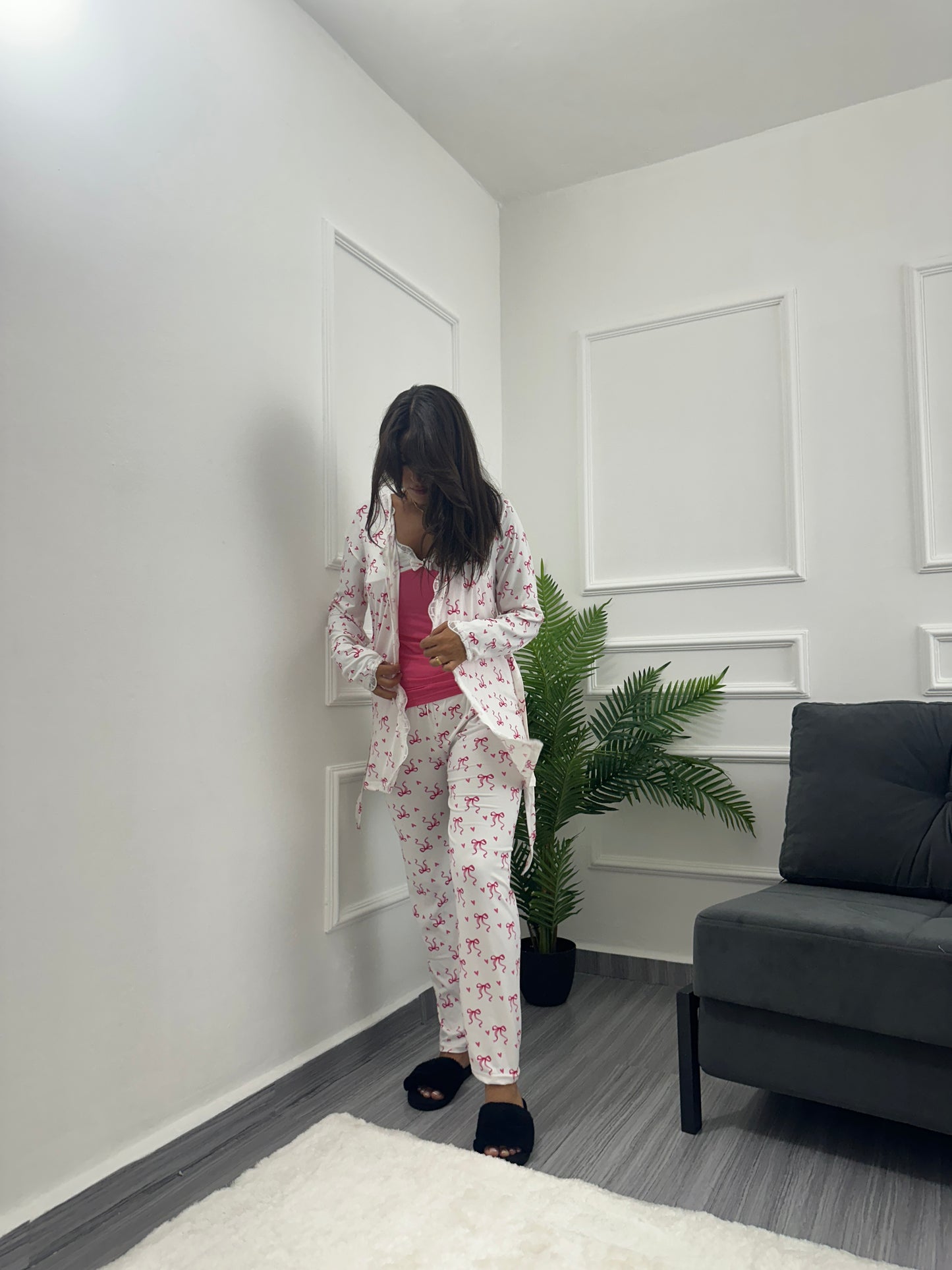 3pcs Ribbon heart set