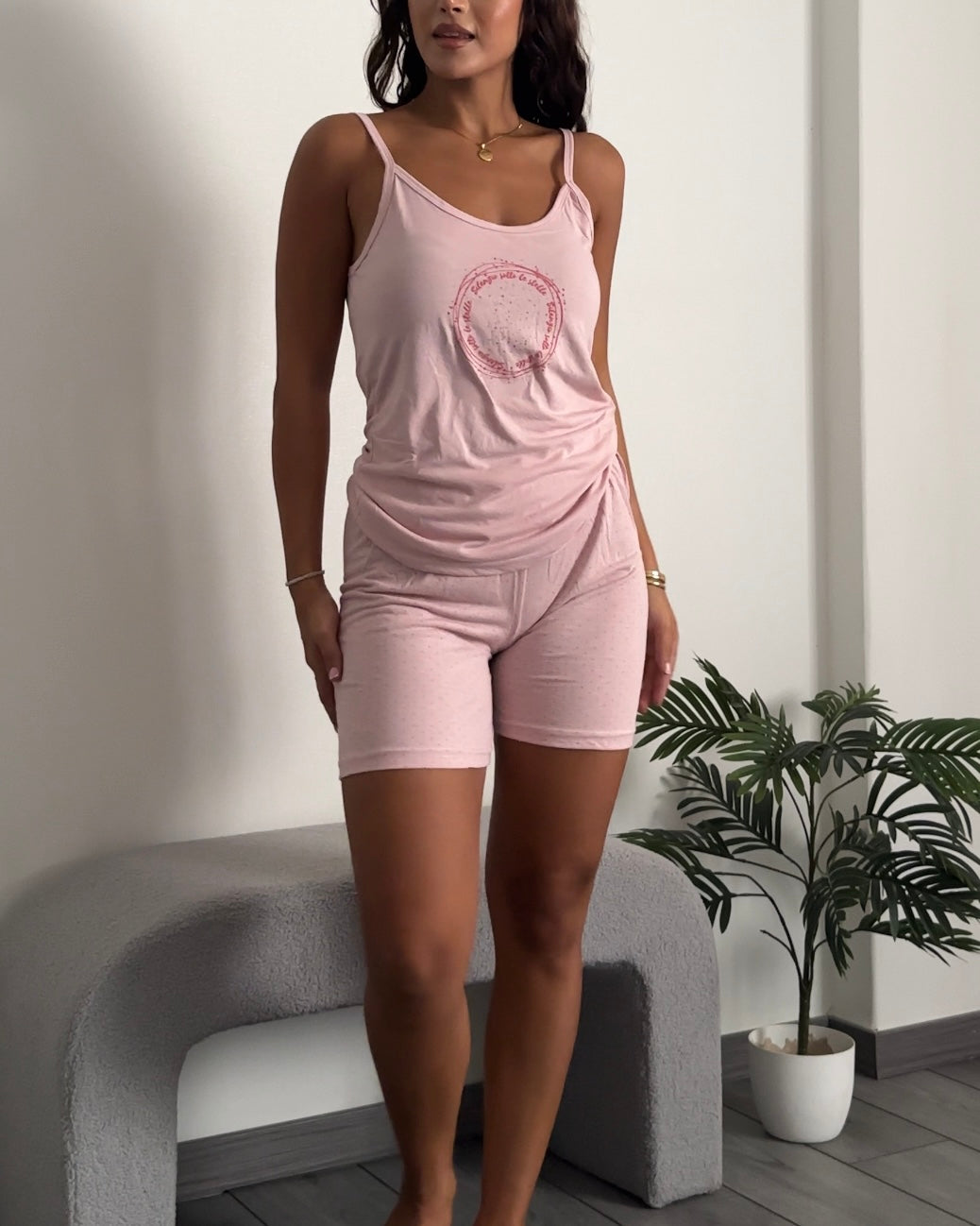 Pyjama Short Set - Rose