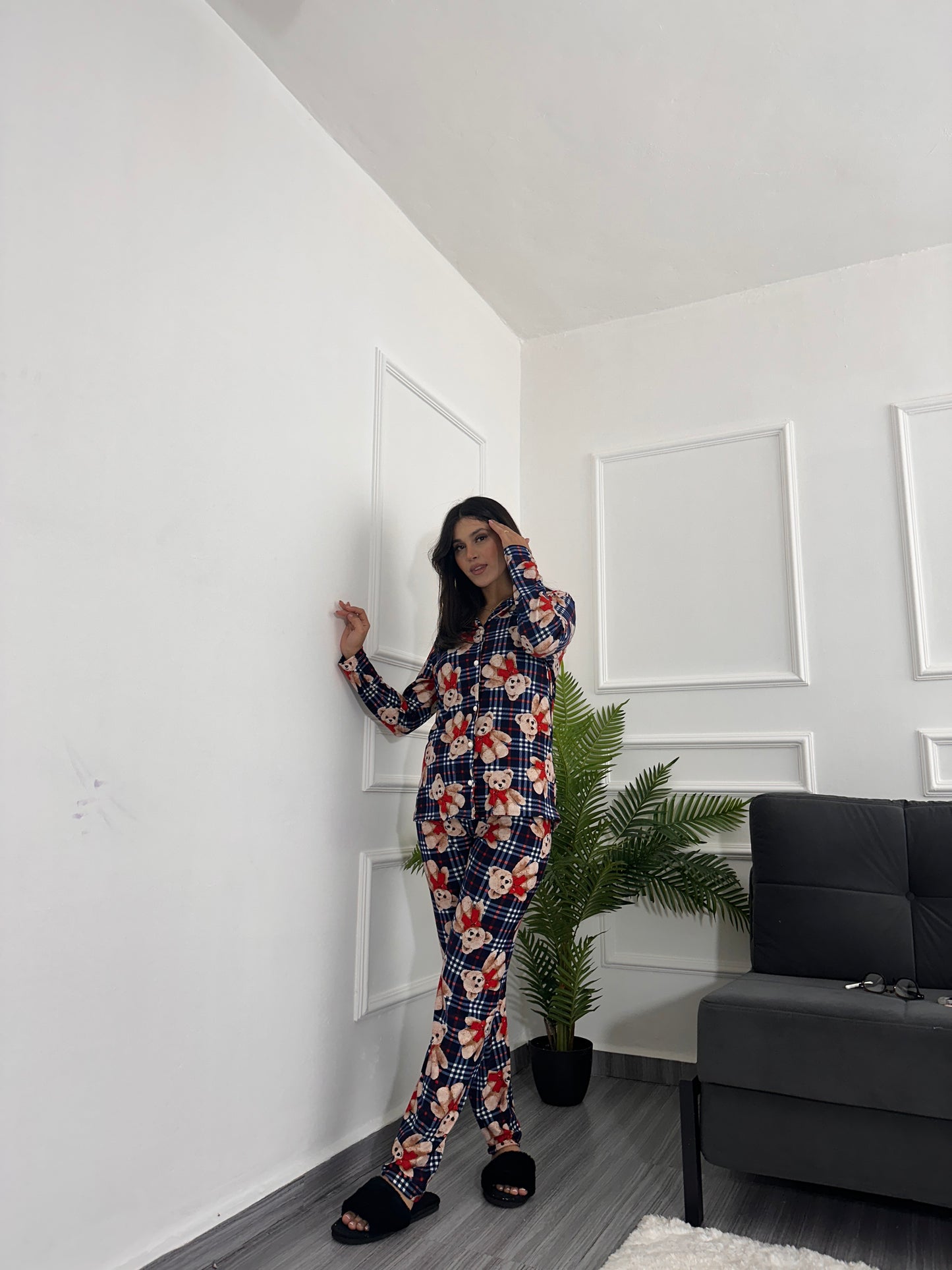 Teddy navy pyjama set