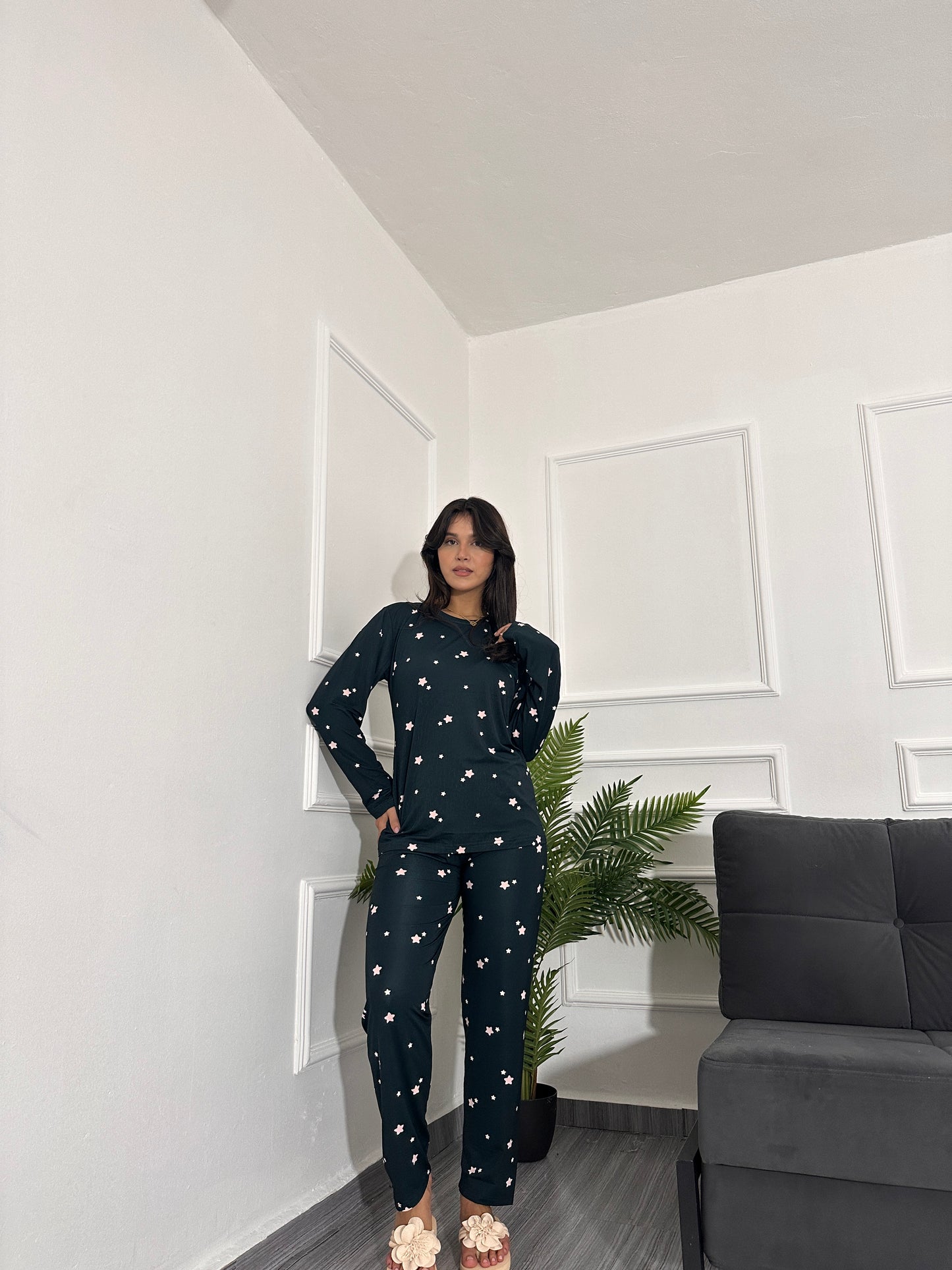 Navy star sweatshirt set