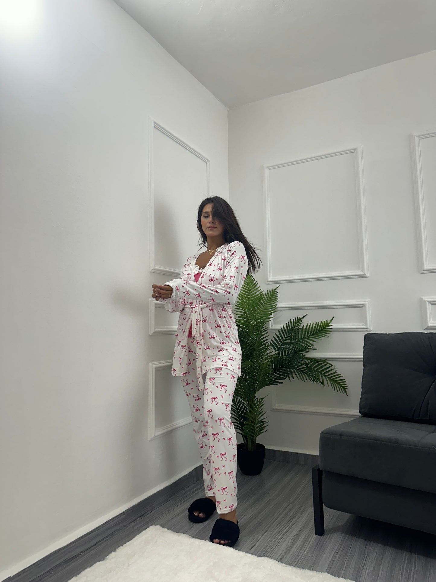 3pcs Ribbon heart set