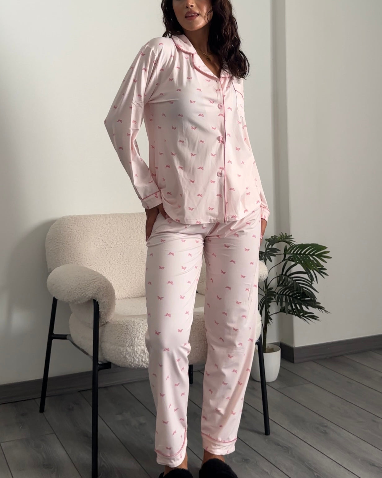 Pink Bows Pyjama Set