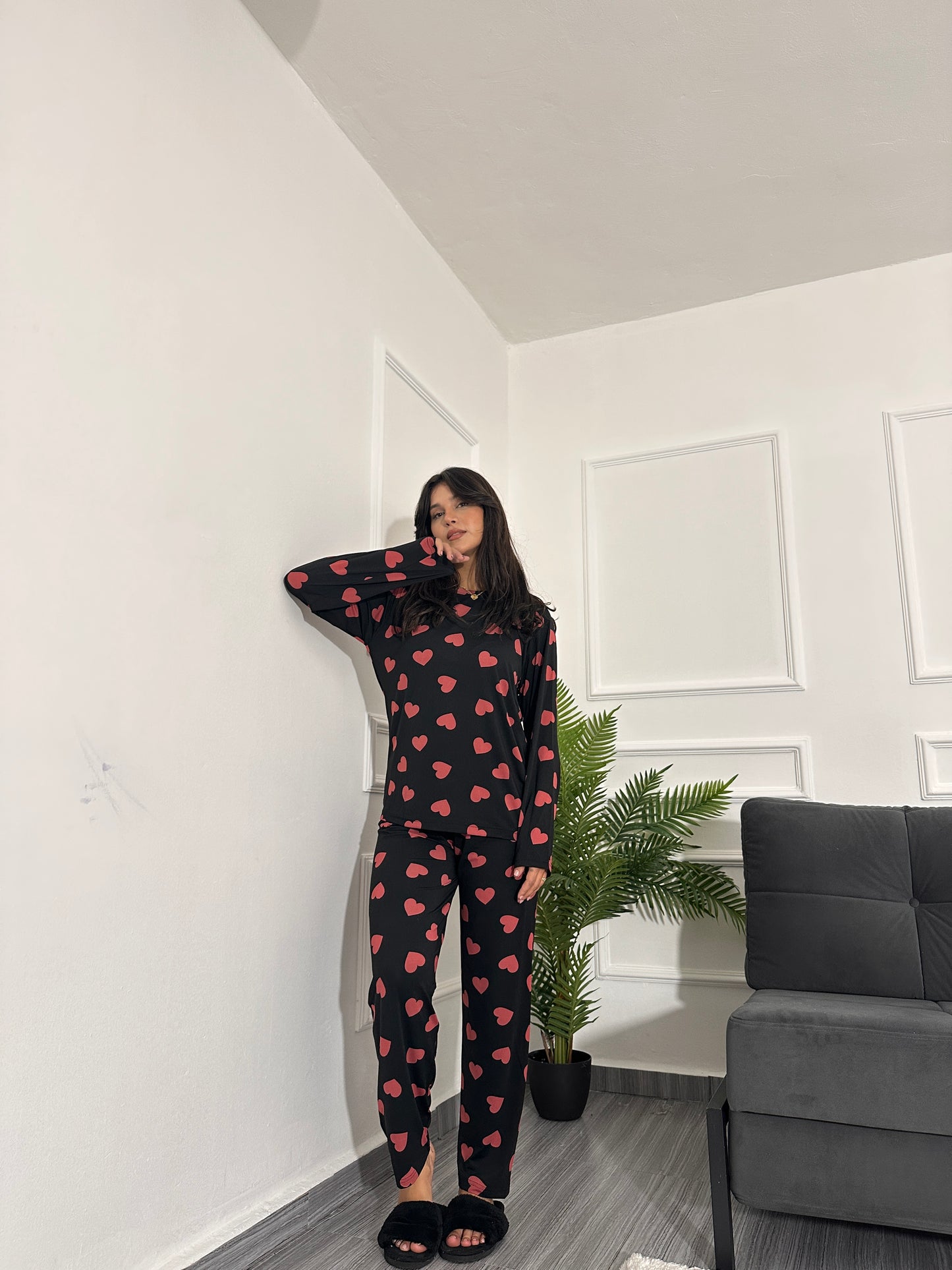 Heart shape sweatshirt set