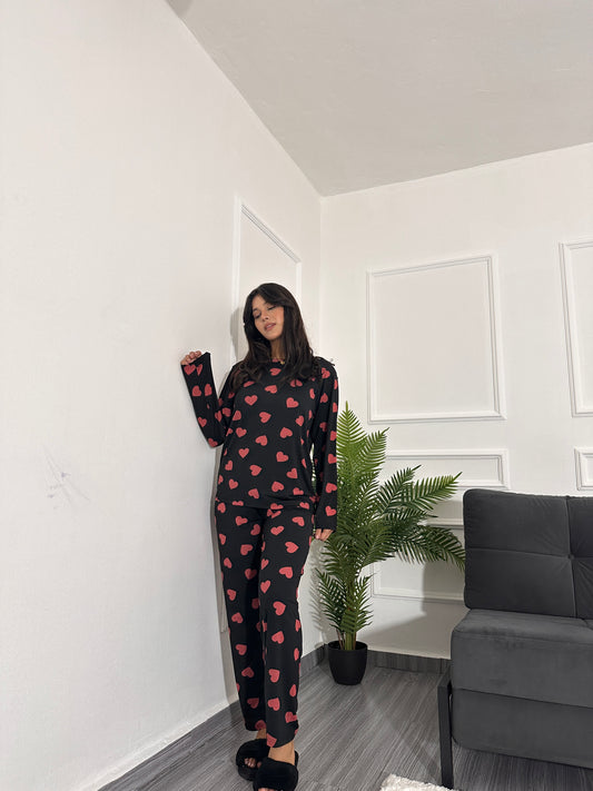 Heart shape sweatshirt set