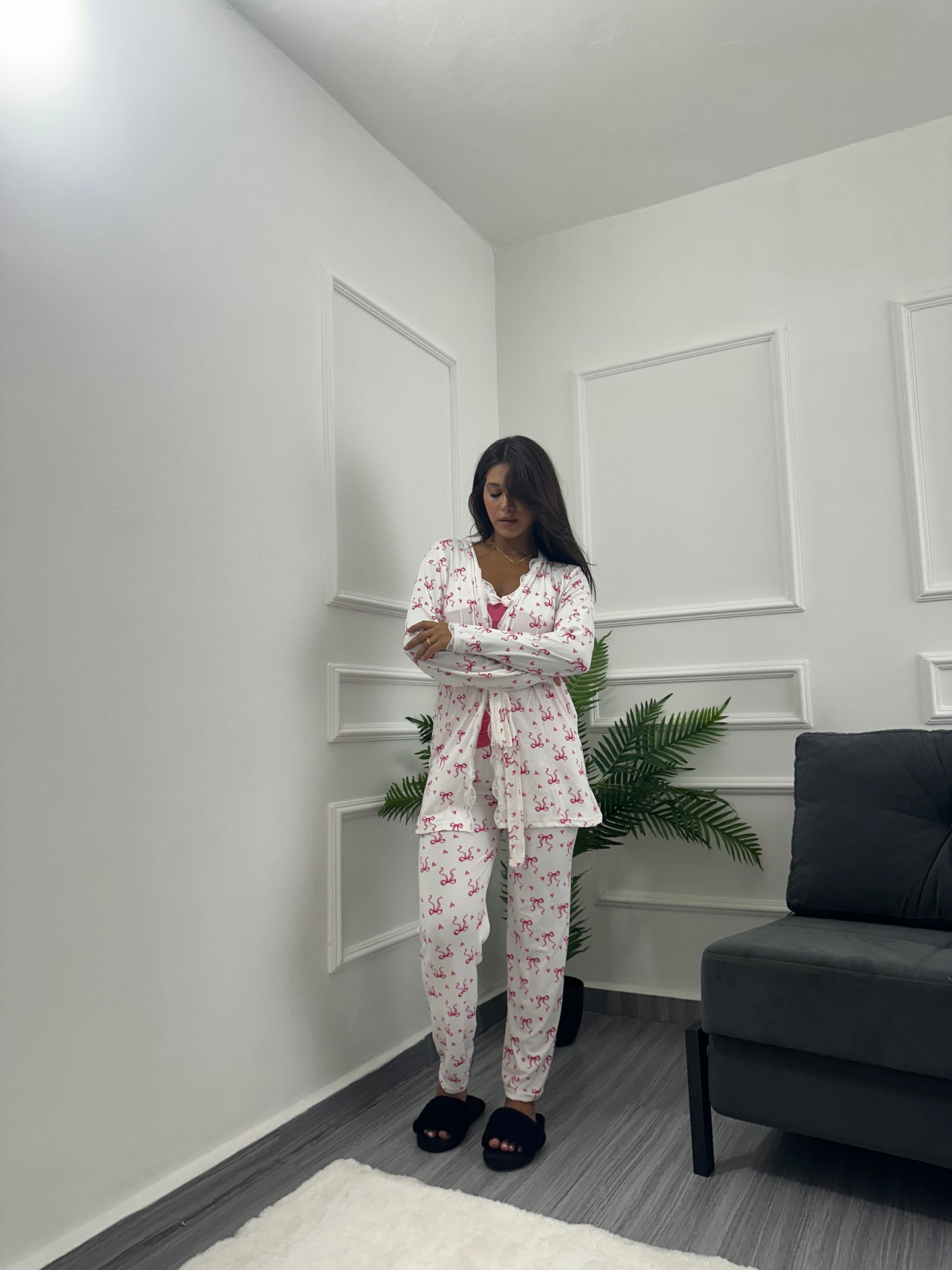 3pcs Ribbon heart set