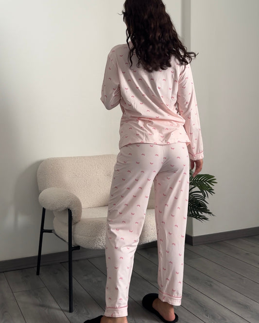 Pink Bows Pyjama Set