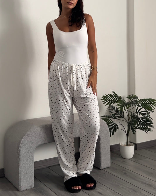 Pyjama Pants - White Stars