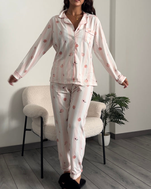 Peach Pyjama Set