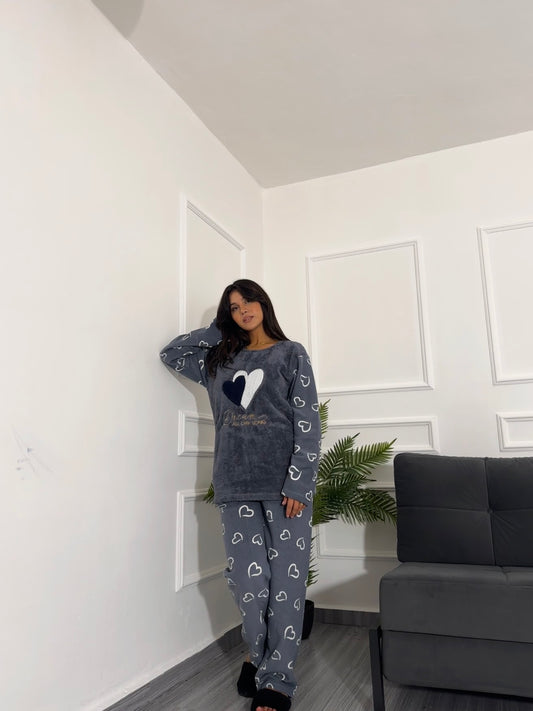 Double love wool pyjama set(big size)