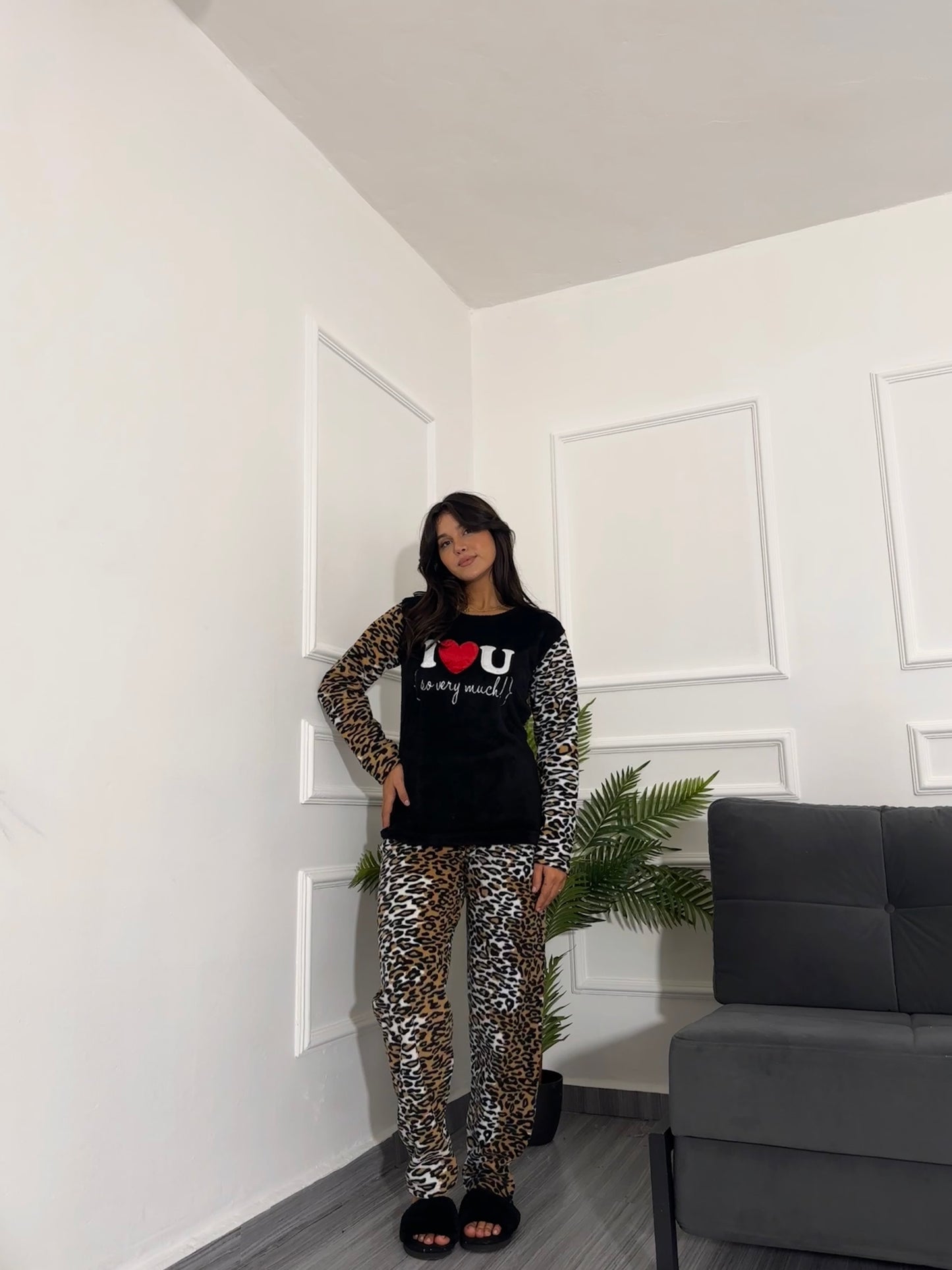 Tiger wool pyjama set