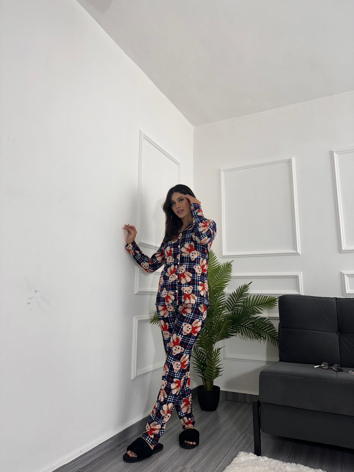 Teddy navy pyjama set