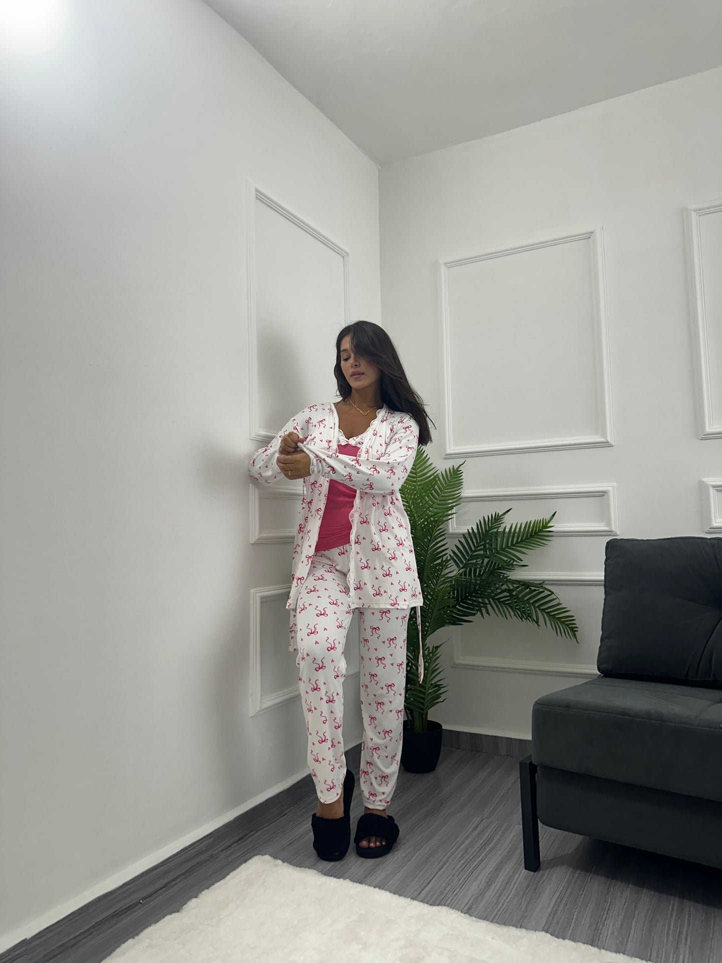 3pcs Ribbon heart set