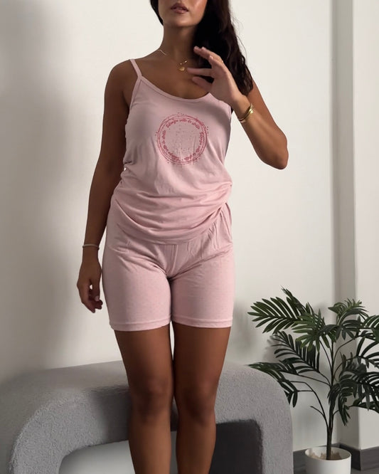 Pyjama Short Set - Rose