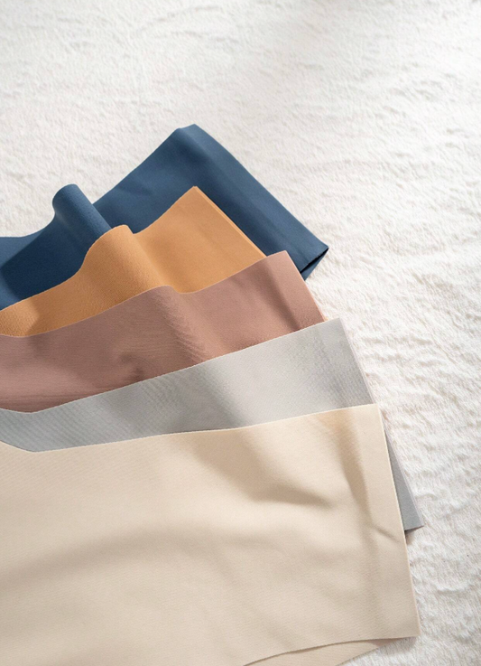 5pcs Women's Solid Color Triangle Panties