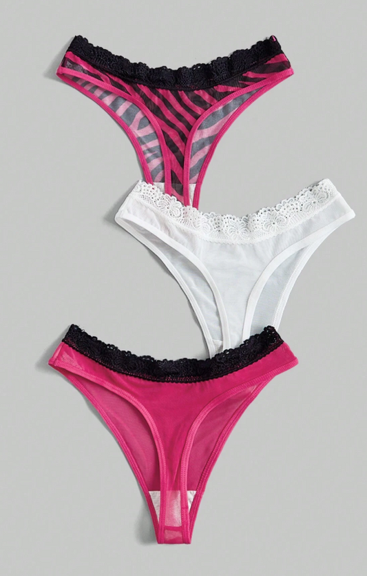Pattern Mesh & Lace Patchwork